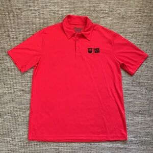 Hawaii’s Finest NWOT Red Polo Collared Business Casual Dress Shirt Men’s Large